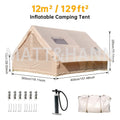 Inflatable Camping Tent 4-8 Person Air Cabin Glamping UV Protection for Garden, Patio and Yard Use — image 5