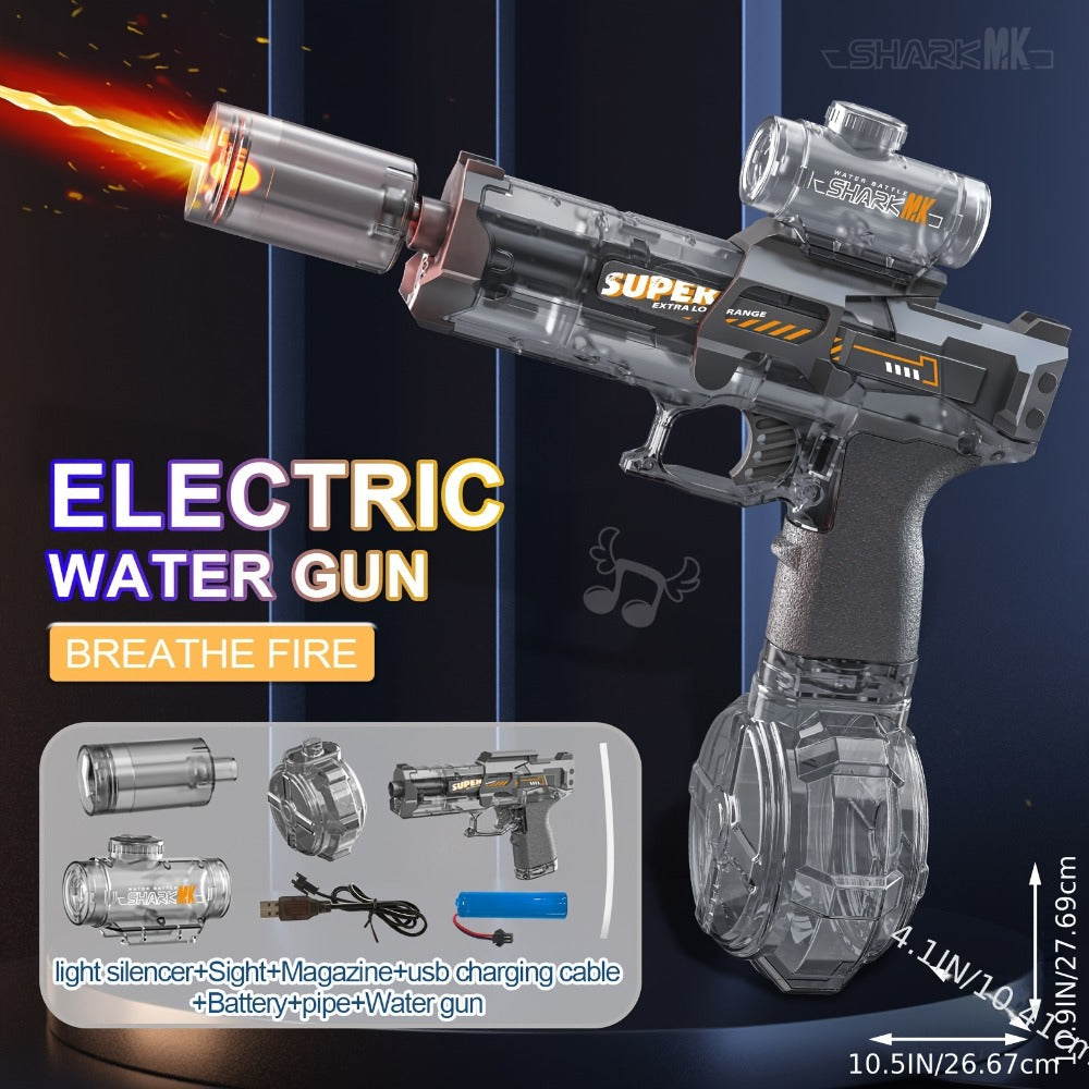 Electric Water Gun Large for Kids & Adults, High-Power Squirt Blaster for Pool Beach Lawn Backyard Summer Water Battle — imag