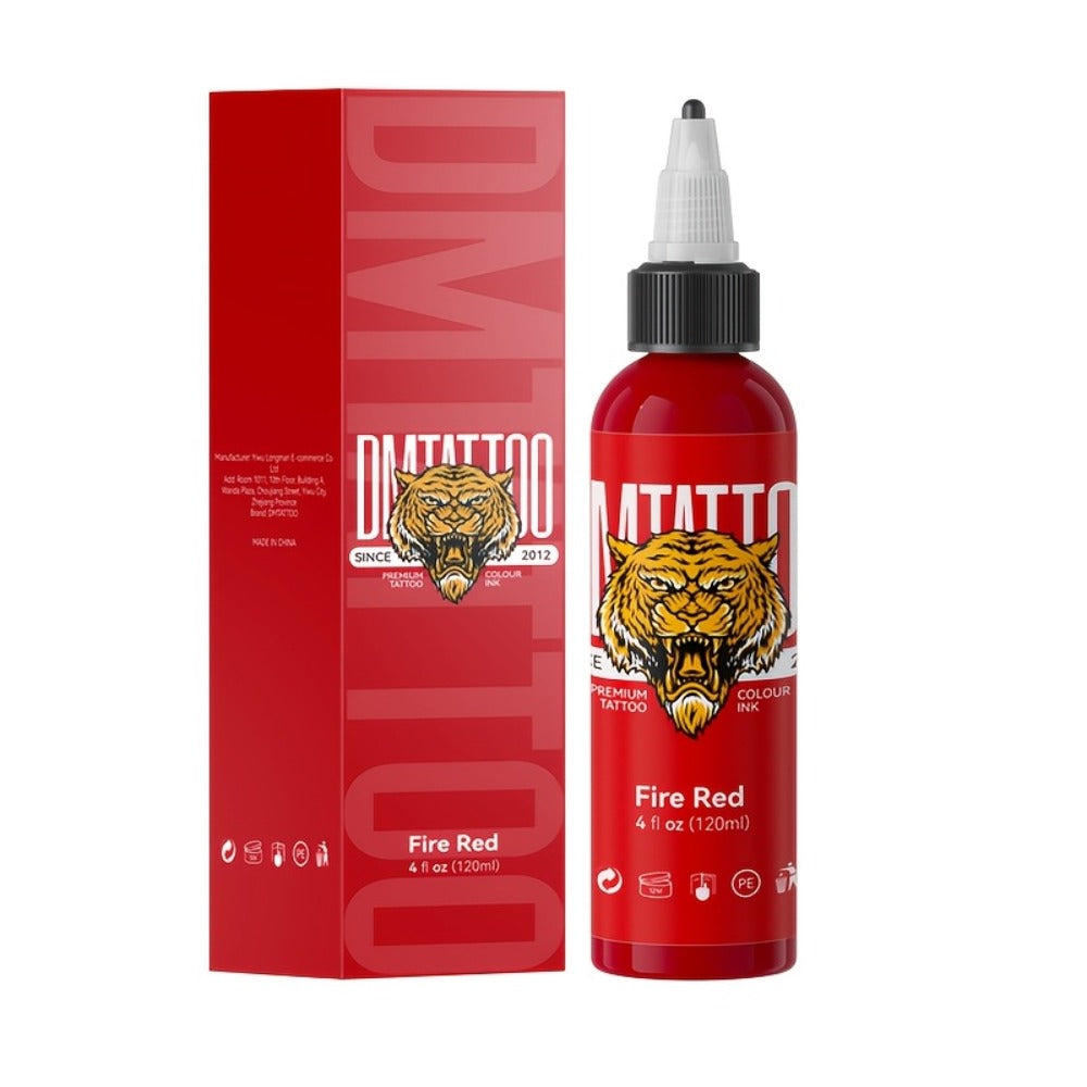 Tattoo Ink DMTATTOO Advanced 4.06oz 120ml Single-Bottle Options in Seven Solid Colors with Item-Specific Color, Capacity and 