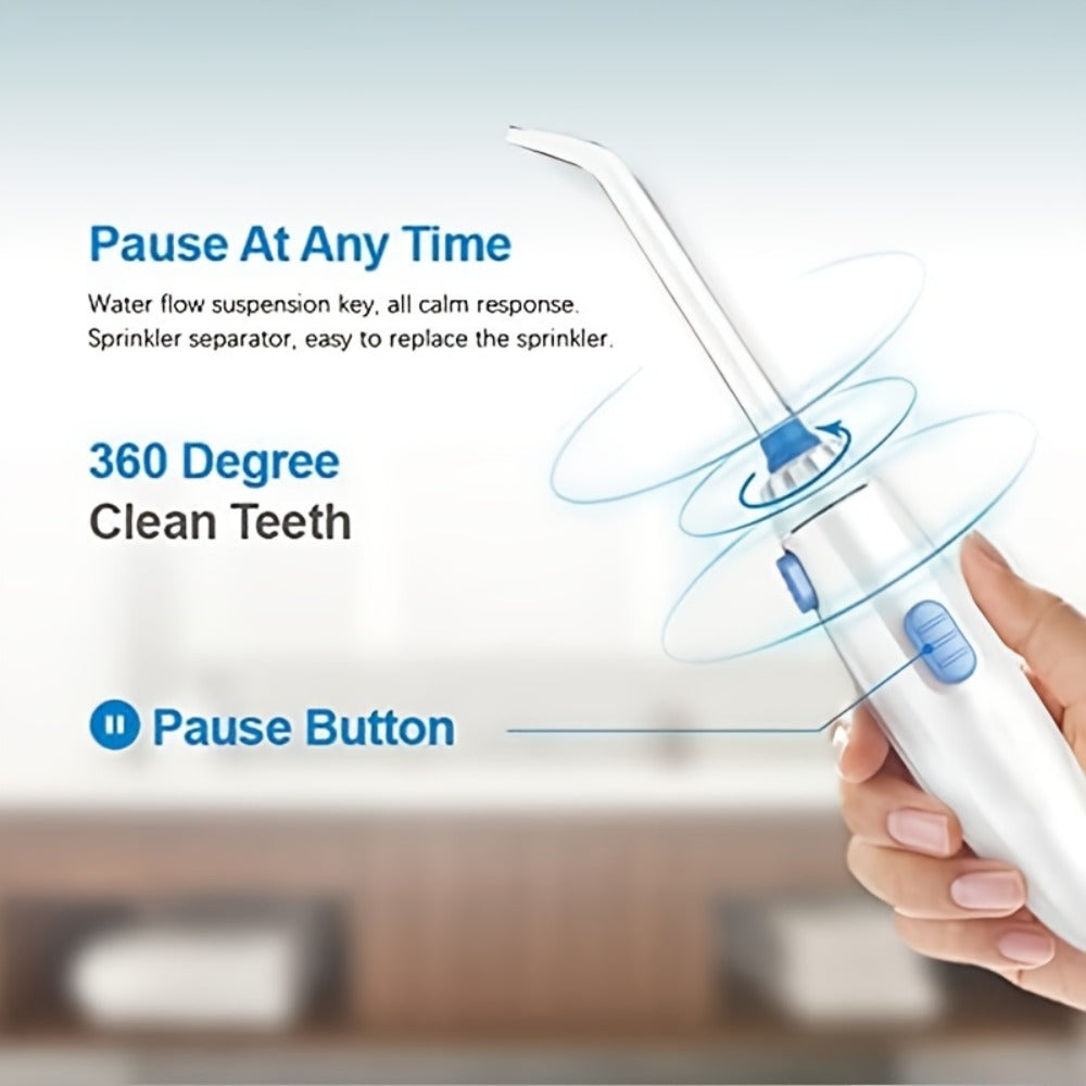 Water Flosser with Cordless Rechargeable Design, Portable Oral Irrigator in Blue or Purple for Daily Teeth Cleaning — image 6