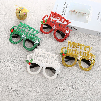 Luminous Christmas novelty glasses | glitter antlers and festive styles