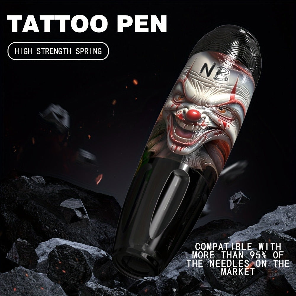 INKSOUL TM-81 Wireless Tattoo Kit Rotary Tattoo Pen with LCD Screen 1100mAh Battery for Temporary Body Art, Festivals and Cos