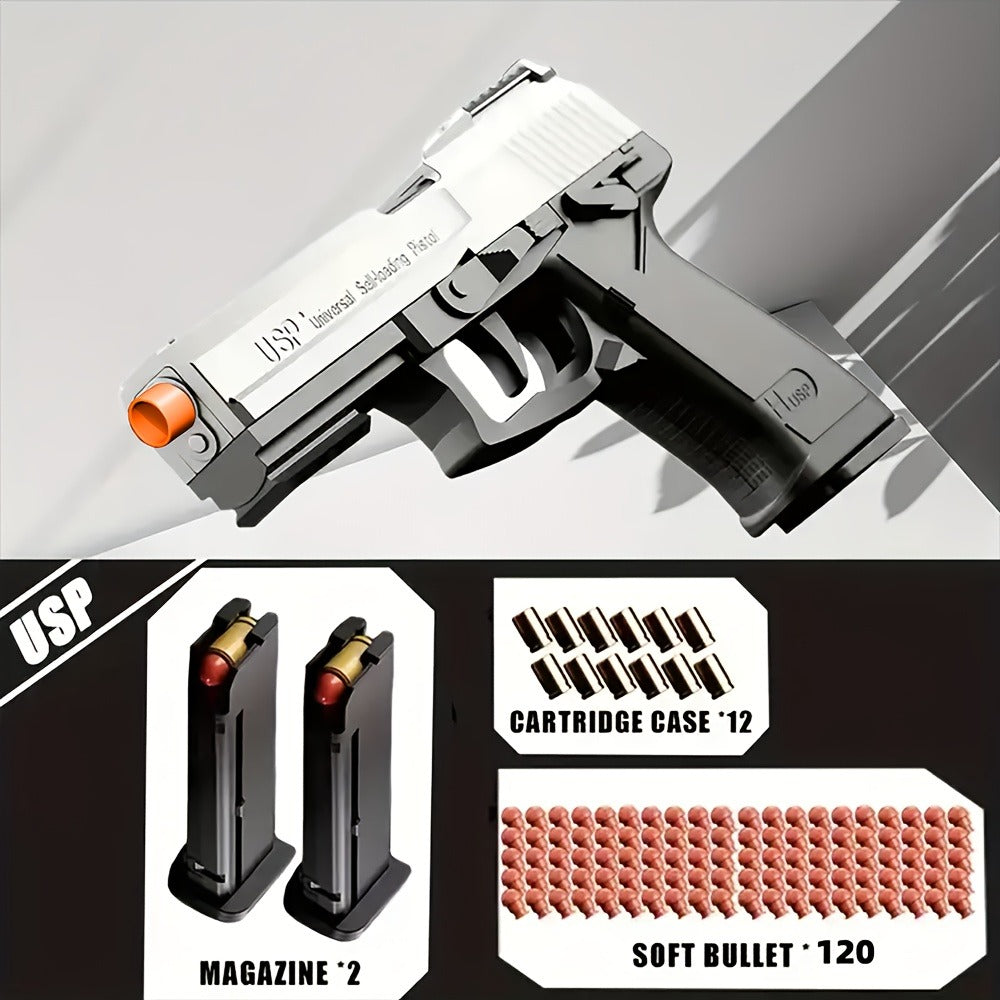 USP Bullet Toy Gun Pistol with Shell Ejecting, Continuous Rapid-Fire Foam Blaster for Boys & Girls — image 15