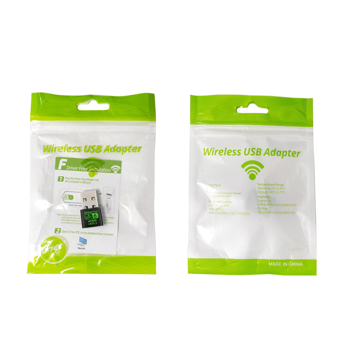AX900M Wireless Network Card Wifi6 Drive-free Mini Wireless Receiver