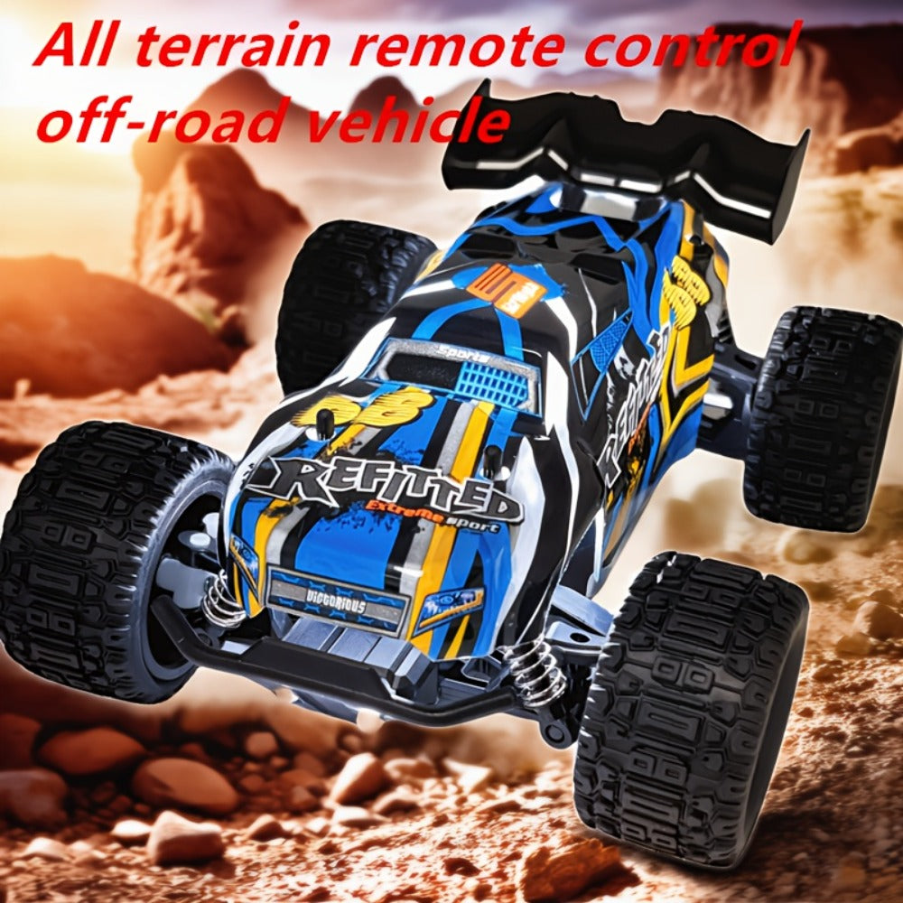 1:18 Scale RC Off-Road Car 35+ KM/H 4WD, 2.4GHz High Speed Remote Control Truck, Hobby Grade RC Racing Crawler for Kids & Adu