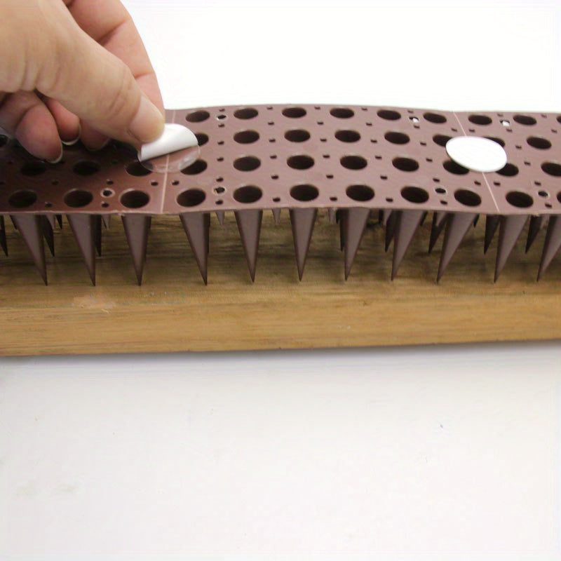 Bird Spikes, 4 Row Fence Balcony Window Sill Ledge for Garden, Yard and Pest Management, with the Listed Configuration — imag