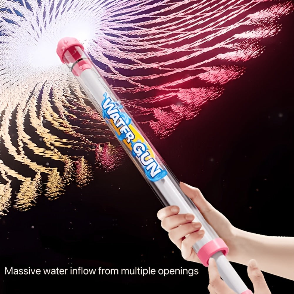 Firework-Shape Manual Water Blaster Set with Three or Six Pull-Push Wands in Blue, Purple and Pink — image 4