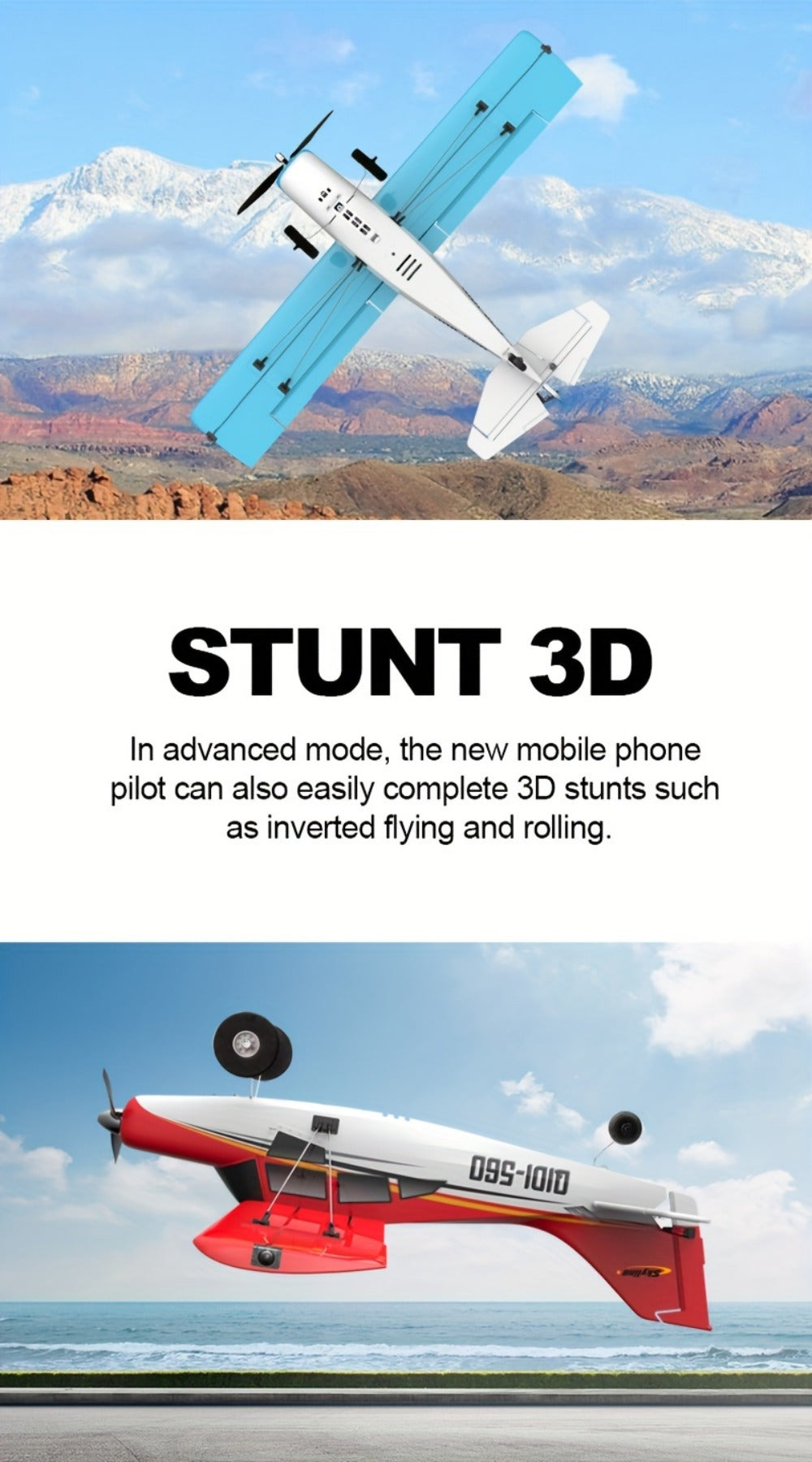 RC Airplane QIDI560 M7 Brushless Fixed Wing, 6-Channel 6-Axis Gyro Remote Control Plane with 3D Stunts — image 25