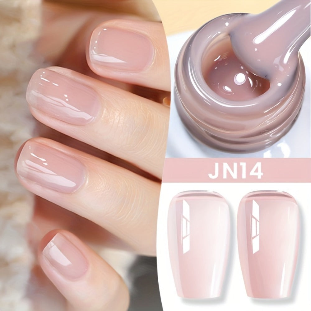 Gel Nail Polish in 10ml Nude Jelly with Skin-Tone Glass Finish and JN05, JN68, JN75 or JN76 — image 9