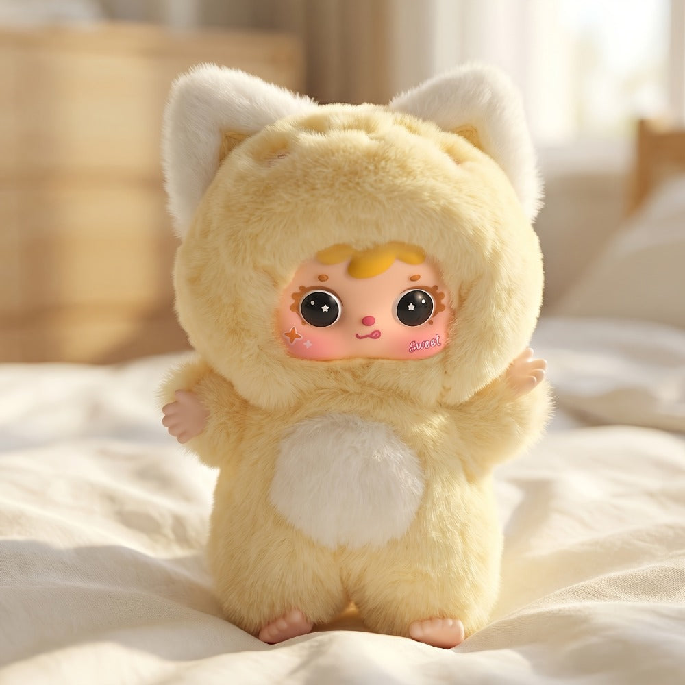 Kawaii Plush Keychain Charm, Cute Pet Healing Doll Rabbit Bear Stuffed Animal Bag Pendant, Random Style — image 5