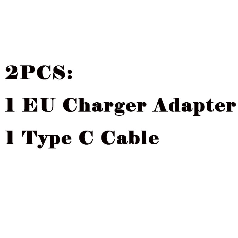 Black Fast Charging Cable Charger Adapter