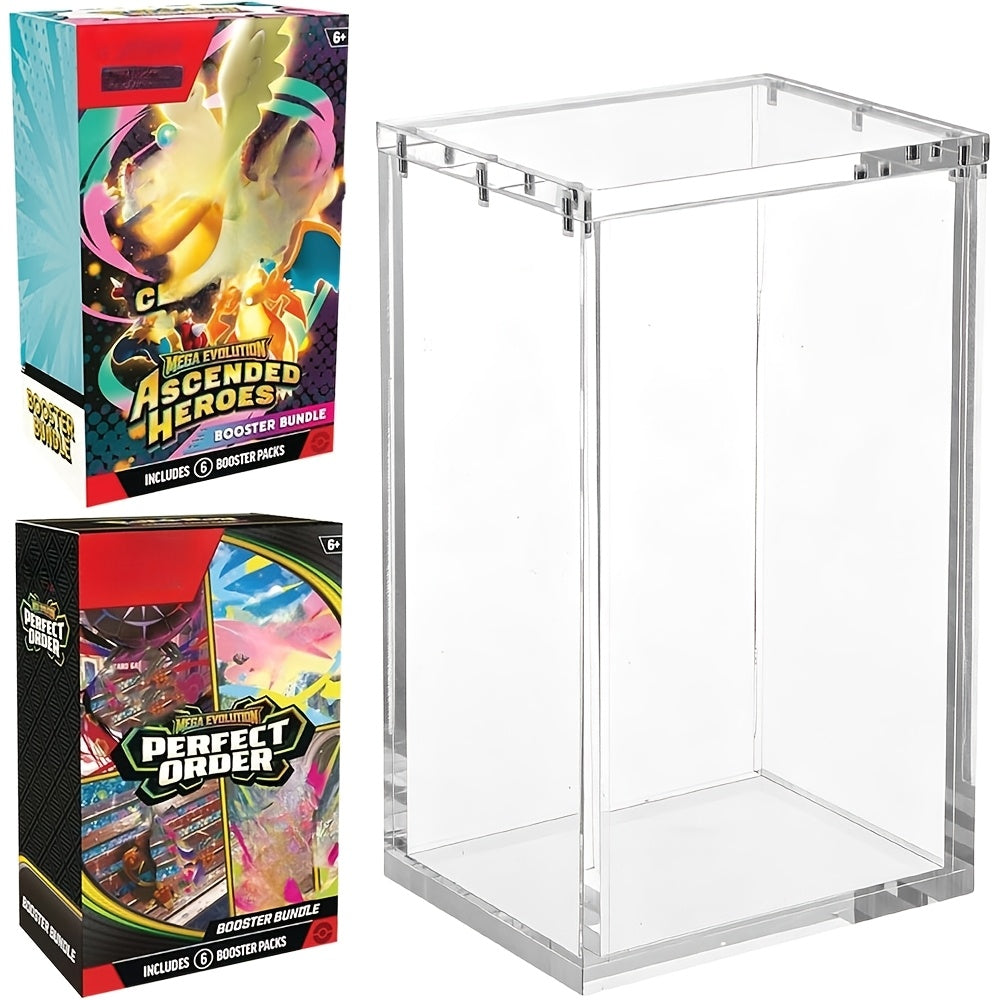 Pokemon Acrylic Display Case for ETB & Booster Bundle with the Listed Color, Size or Set Options for Everyday Use — image 9