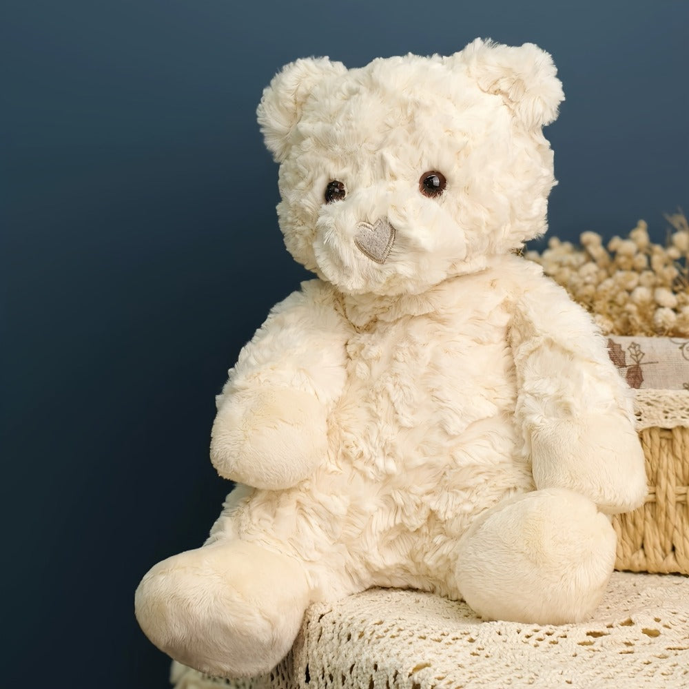 Stuffed Animal White Teddy Bear with Loving Heart Detail, Kawaii Theme and One product details Style — image 12
