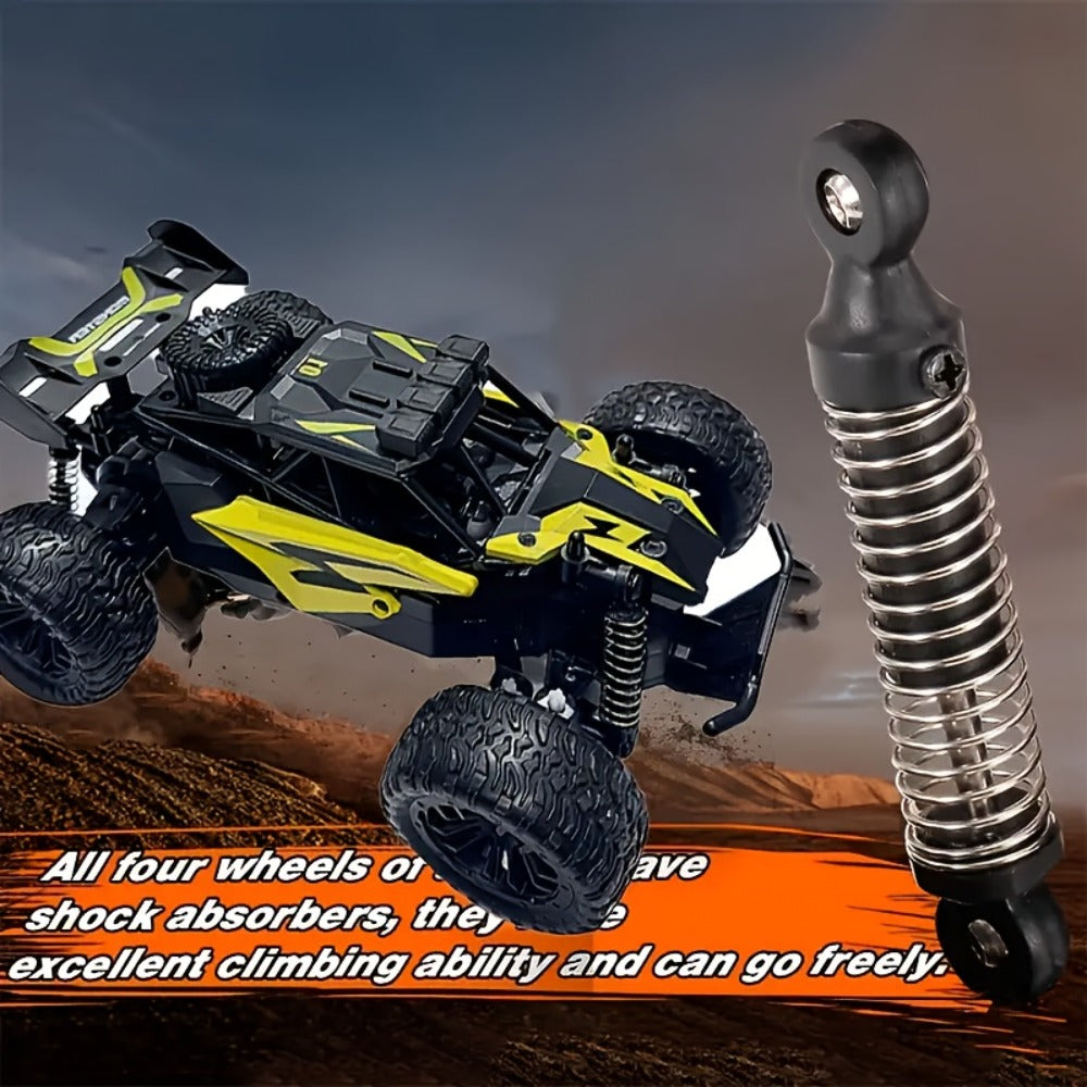 High-Speed RC Buggy 40km/h Alloy Body – 2.4G Remote Control Off-Road Vehicle for Boys Ages 6+, Super Powerful All-Terrain Out