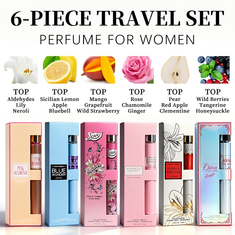 Women's Perfume Gift Set with Six Eau de Parfum Travel Sprays, 1.18 oz Each in Two Assortments — image 17