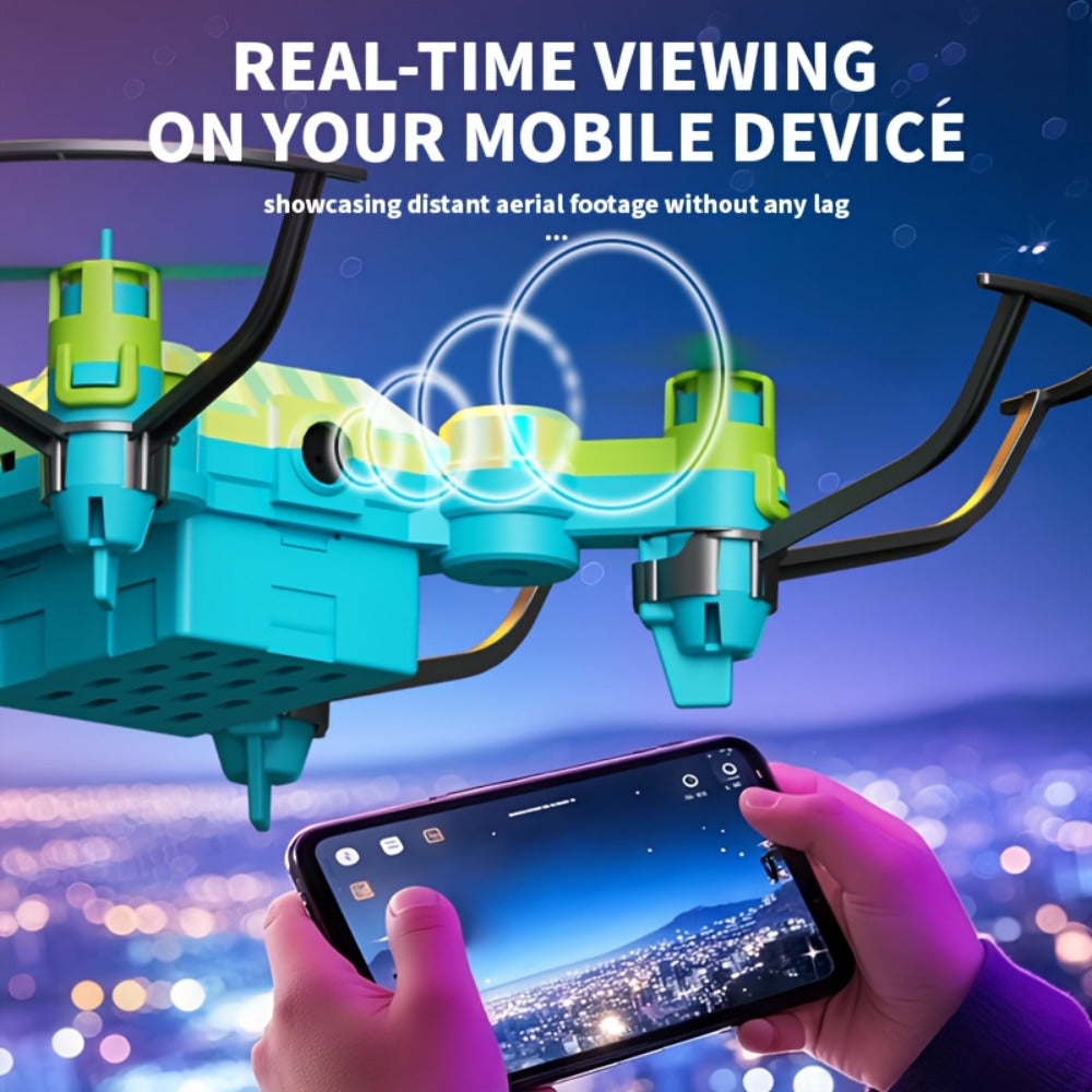 Watch-Controlled Mini RC Drone with Two Rechargeable Batteries in Blue, Green or Black for Indoor Flight — image 6