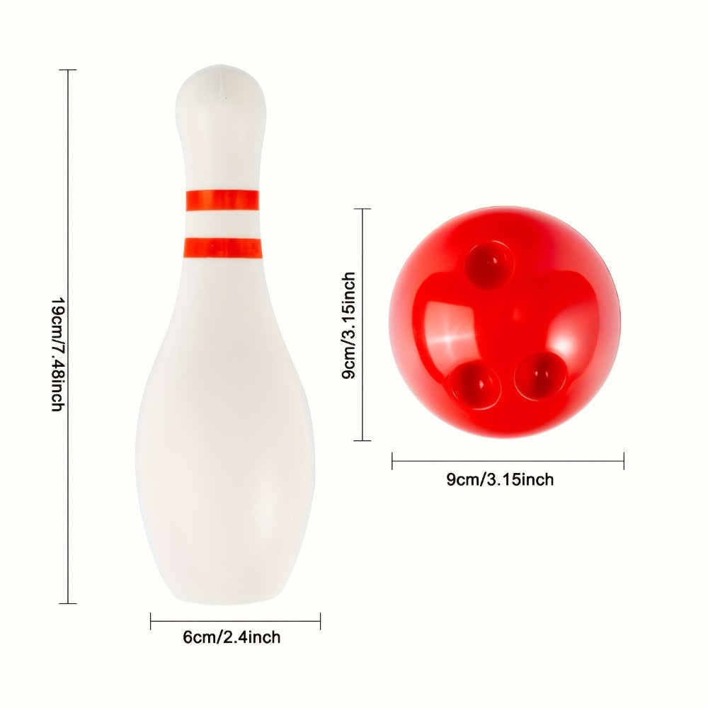 Kids Bowling Set Light Up Glow Pins & Ball, Indoor Outdoor Bowling Toy for Boys & Girls Ages 3+, Family Game Night — image 2