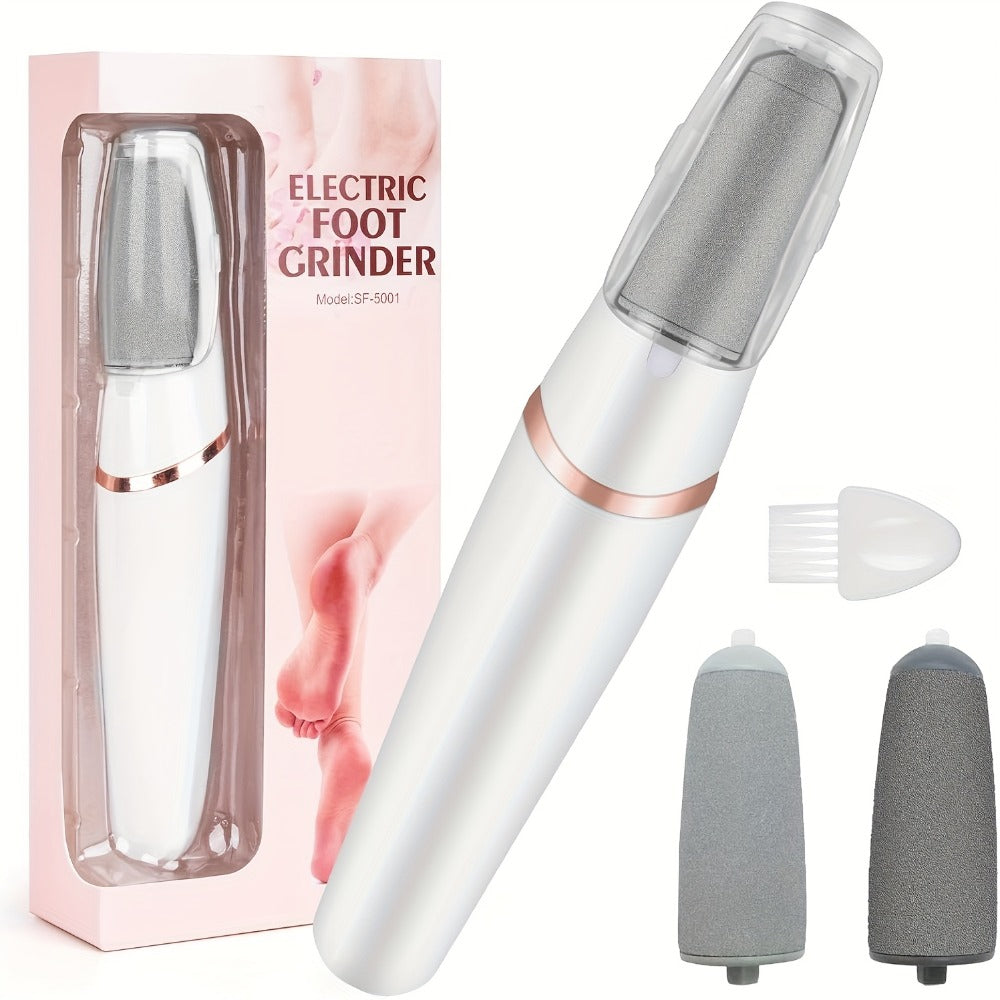Electric Foot File Callus Remover IPX4 Waterproof 2 Interchangeable Grinding Heads 2 Speed Settings Auto — image 12