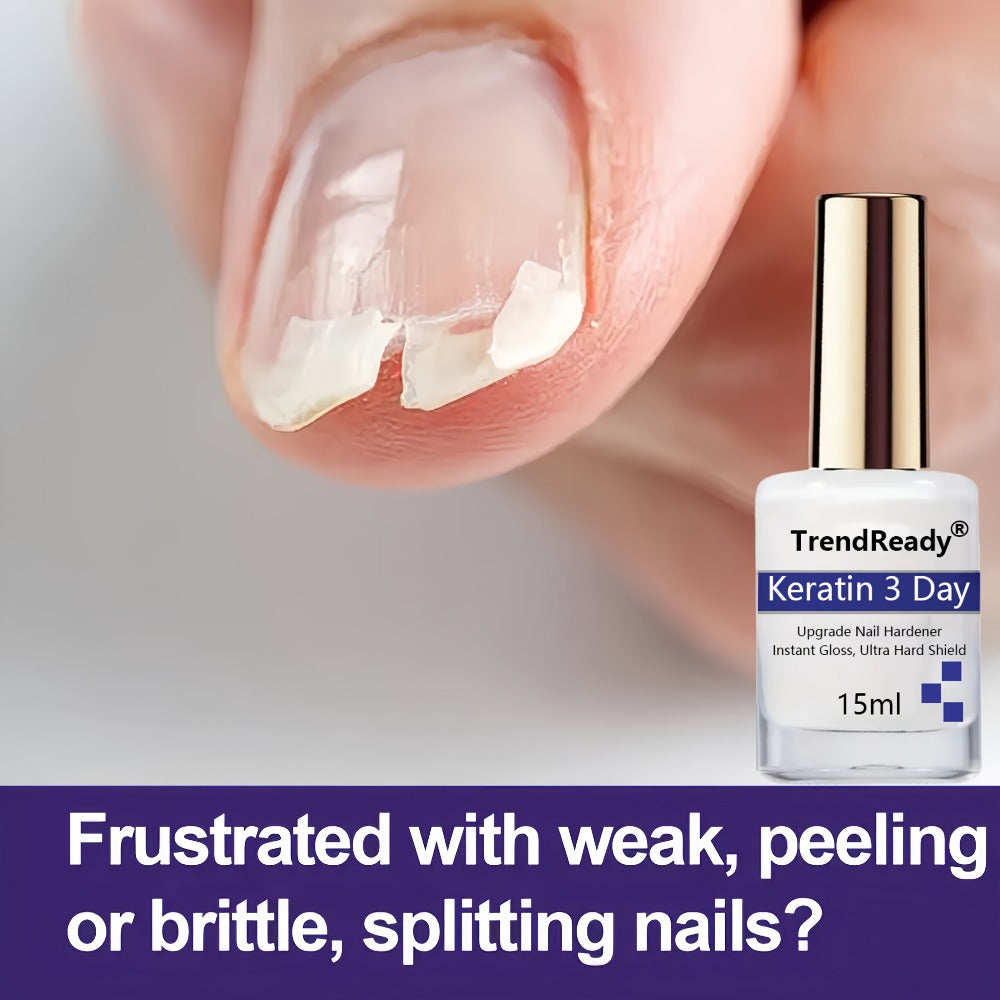 Vitamin E Nail Strengthener Oil, Two 15ml Bottles with Keratin Protein for Daily Manicure Care — image 7
