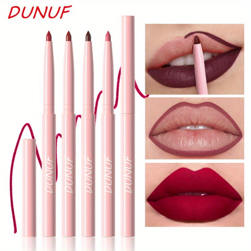 Waterproof Lip Liner Set 12 Pcs 2-in-1 Matte Lipstick Pencil Long Lasting Rich Pigment Smooth Glide Lip Color Kit Nude to Bol