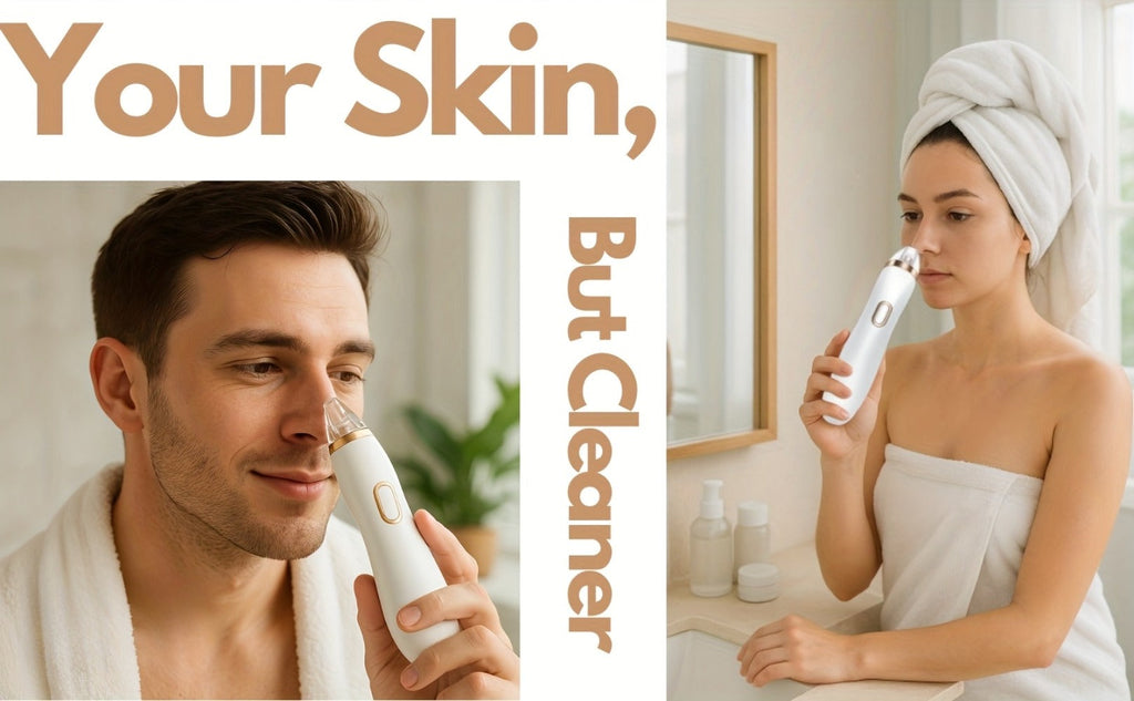 Blackhead Remover Vacuum Pore Cleaner 5 Adjustable Suction Levels - 4 Probe Heads 600mAh for Bath Time, Home Spa and Personal