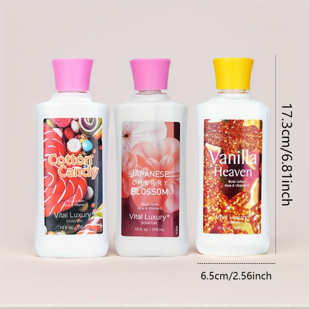 Scented Body Lotion in Japanese Cherry Blossom, Vanilla Heaven or Cotton Candy Bottles and Two-Piece Sets — image 6