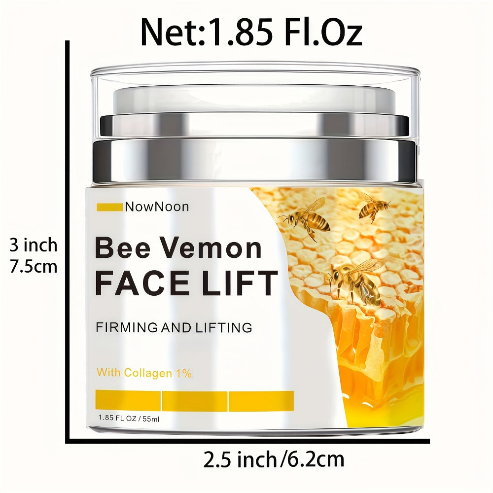 Face Cream Bee Venom 50g Formula with Hyaluronic Acid, Vitamin E and Lightweight Face and Neck Texture — image 7