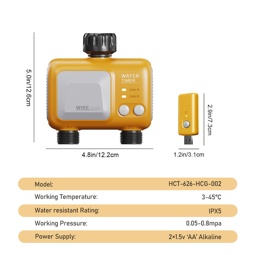 WiFi Hose Timer Dual Outlet Smart | App Control Garden Lawn Irrigation — image 3