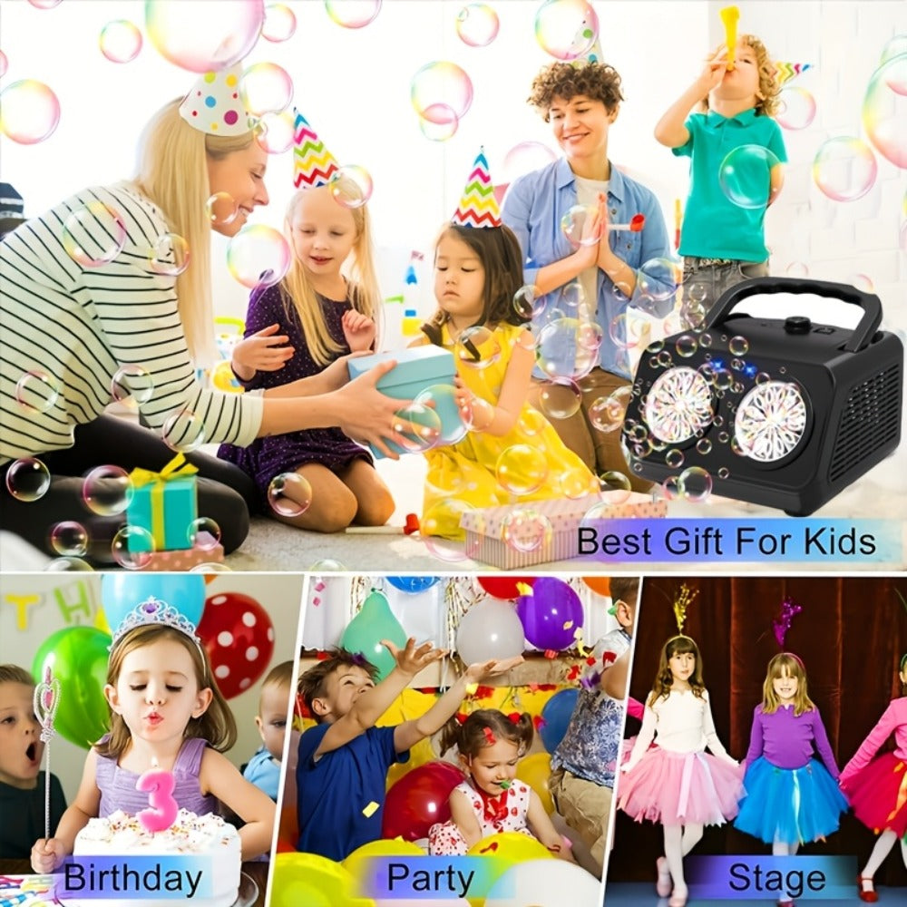 Dual-Wheel Bubble Machine with White Single-Unit or Black and Light White Two-Unit Bundle Labels — image 12