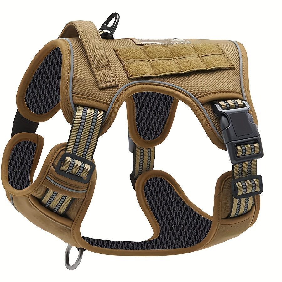 Tactical-Style Dog Harness with Top Handle and Front Ring in Five Colors and S-to-XL Sizes — image 12
