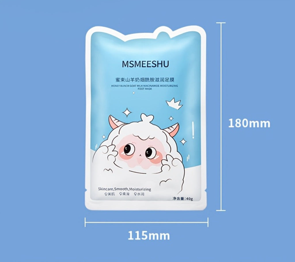 Moisturizing Foot Mask Socks with Goat Milk, Niacinamide & Ceramides – Exfoliating Cracked Heel Treatment — image 13