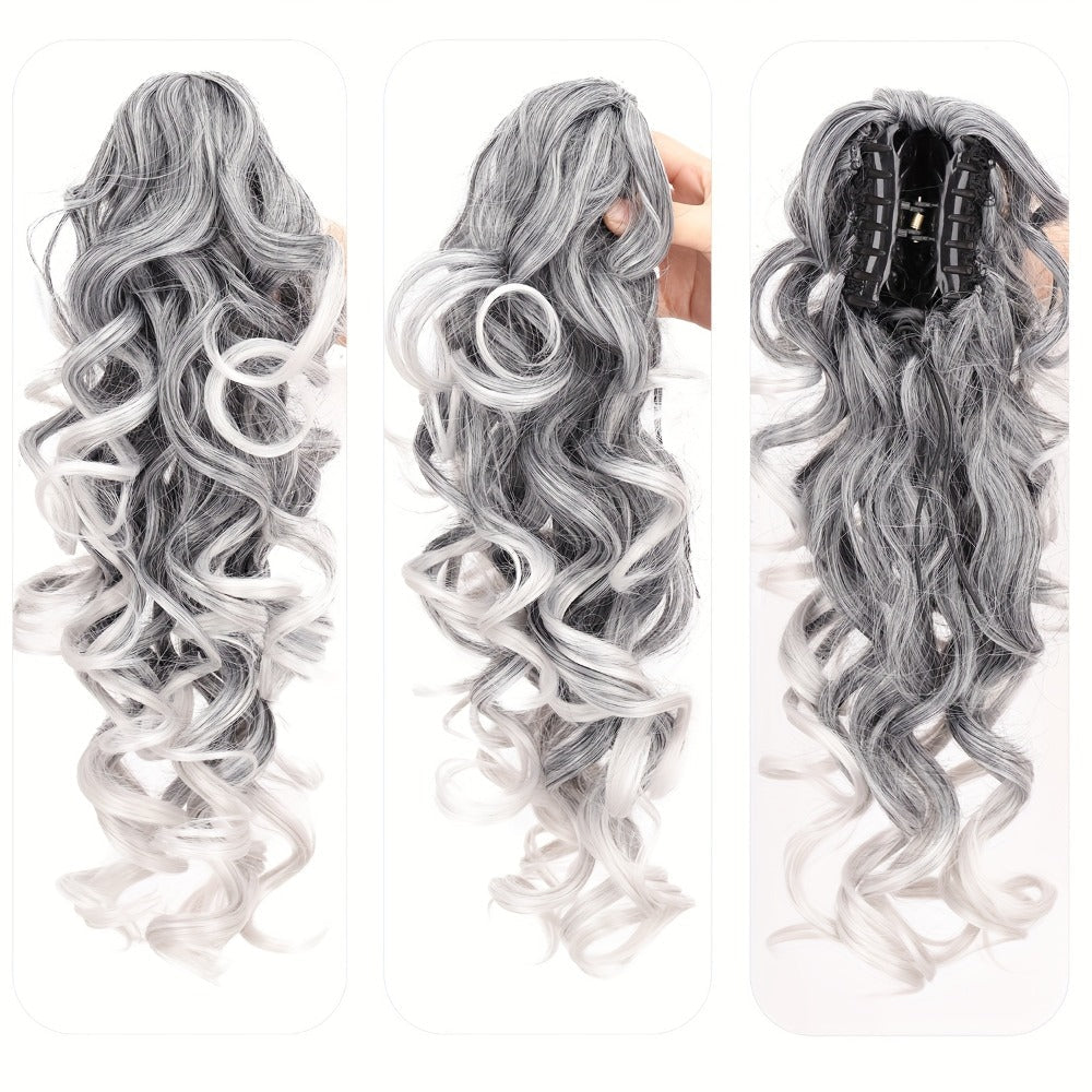 Hair Extensions Kinky-Curly 16-Inch Synthetic Ponytail with Claw Clip and Seven Color Options — image 8