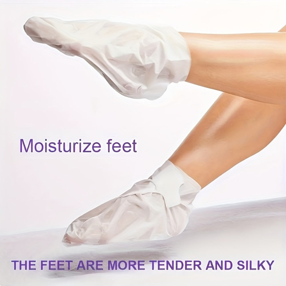 Lavender Foot Mask Socks Deep Hydrating Moisturizing Foot Care Treatment – Soft Smooth Skin, Portable Home Travel Spa — image