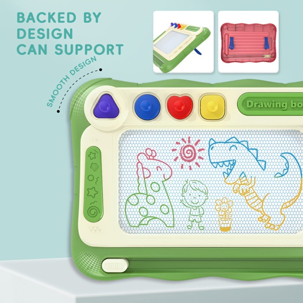 Kids Drawing Board Easel Upgraded with 4 Stamps & Paintbrush with the Listed Color, Size or Set Options for Everyday Use — im