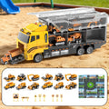 13-in-1 Construction Truck Vehicle Toy Set with Die-Cast Metal Cars & Play Mat with the Listed Color, Size or Set Options for