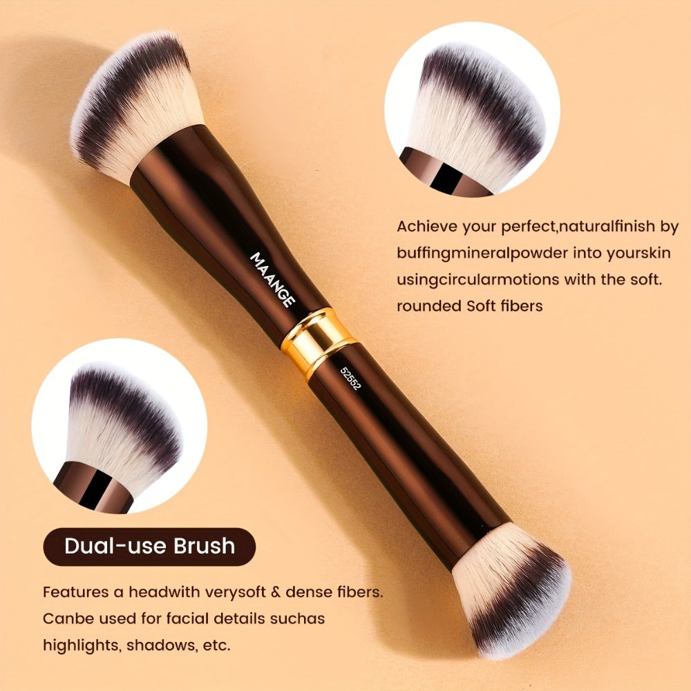 Makeup Brush Set, 8-Piece Double-Ended Collection with 16 Brush Heads, Aluminum Alloy Handles and Storage Box — image 12