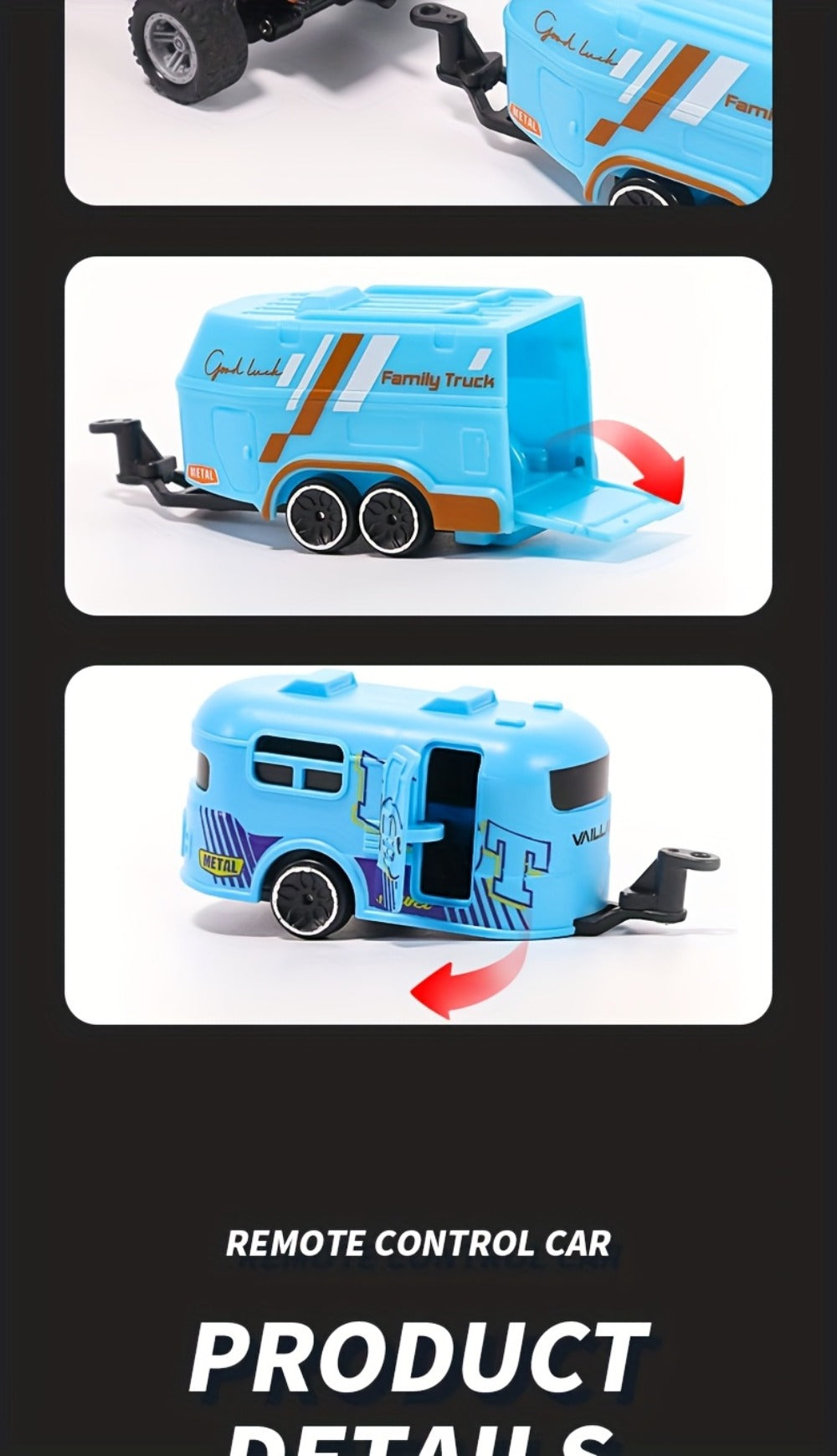 1:64 Scale Mini RC Car Alloy Off-Road Truck with Shock Absorbers – Pocket-Sized Remote Control Car for Boys Ages 6 7 8 9 10 —