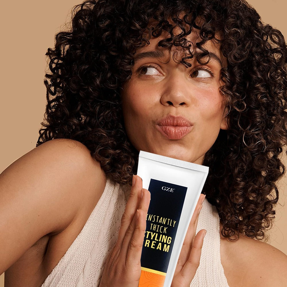 GIZE 100g Hair Styling Cream in Black-and-White Squeeze Tube for Hair Texture Styling Application — image 8