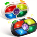 Portable Handheld Gaming Device 2-Pack, 7-Button Electronic Game with 4 Modes, Light & Sound, Memory & Speed Battle for Kids 