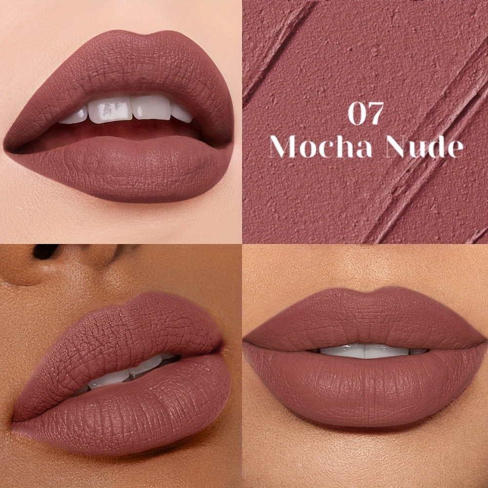 Velvet Matte Liquid Lip Color in Five Coordinated Nude-Tone Shades with 7.4cm Square Tube and Wand — image 11