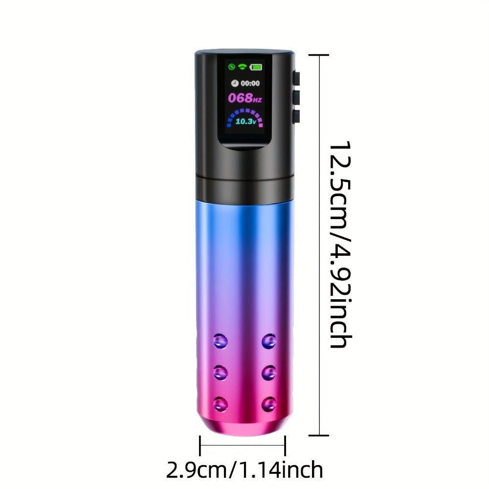 POSEIDON BT02 Tattoo Kit with Wireless Color-Screen Rotary Pen, 20 Cartridges, 11 Inks and Carry Case — image 4