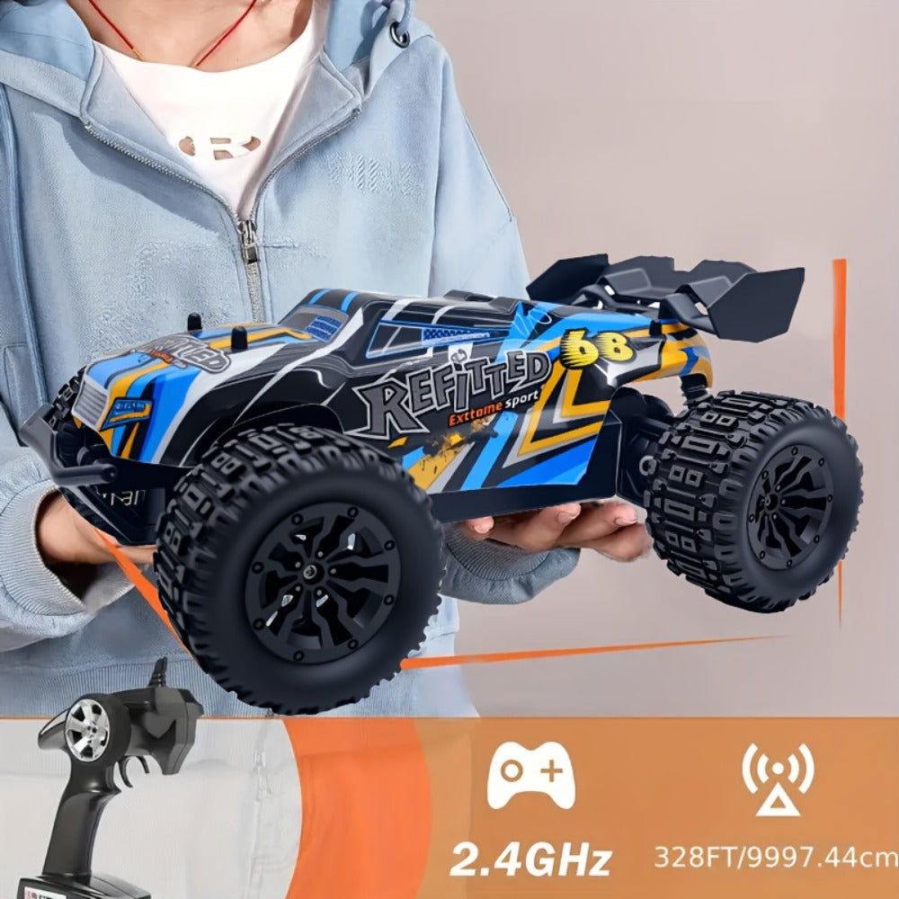 1:18 Scale RC Off-Road Car 35+ KM/H 4WD, 2.4GHz High Speed Remote Control Truck, Hobby Grade RC Racing Crawler for Kids & Adu