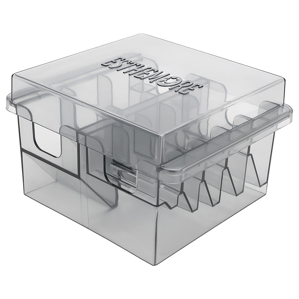Barber Tool Organizer 8-Slot Clear Plastic Storage Box for Grooming Accessories and Hair Clippers Scissors — image 1