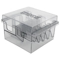 Barber Tool Organizer 8-Slot Clear Plastic Storage Box for Grooming Accessories and Hair Clippers Scissors — image 1