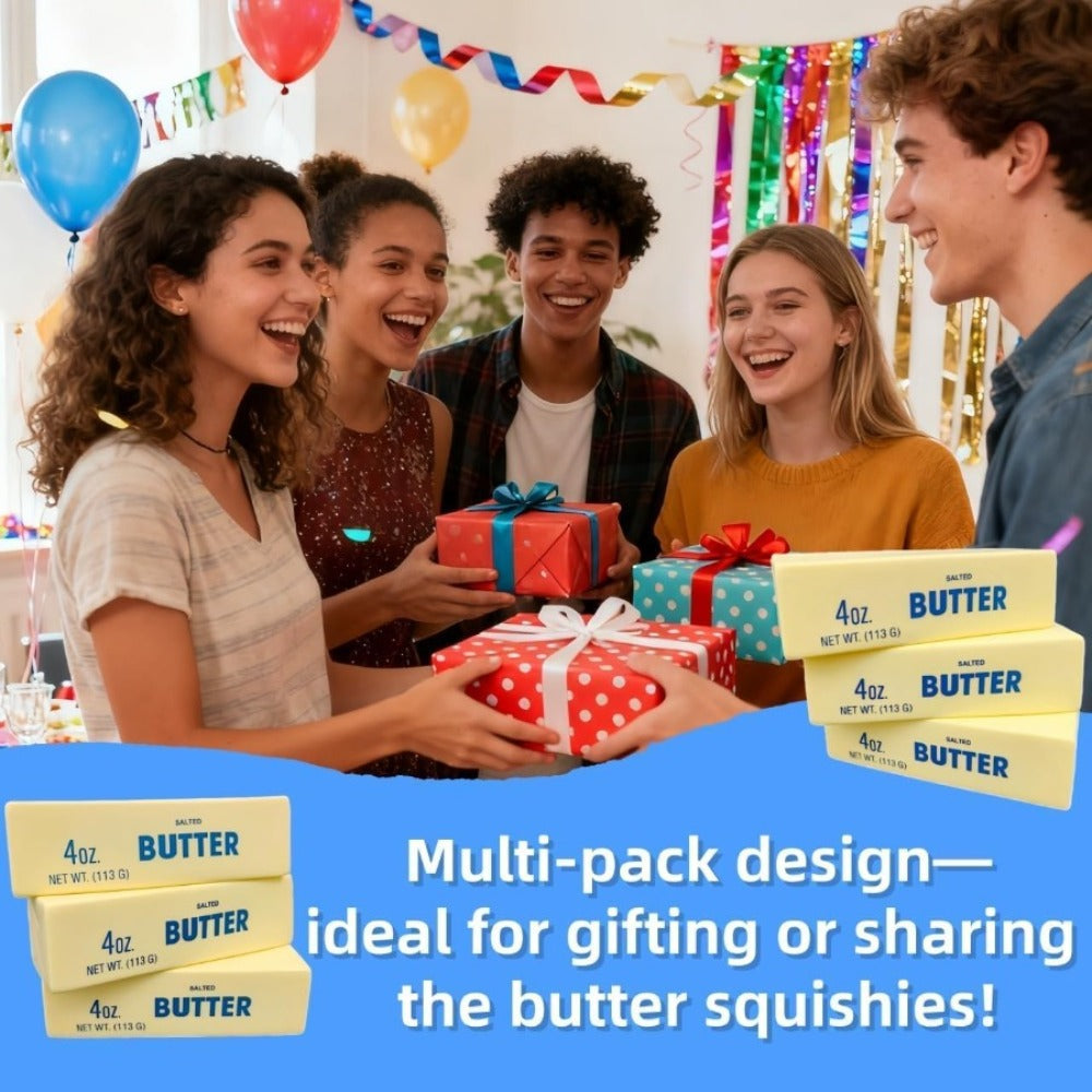 Butter Squishy Toys 10-Pack, Super Slow Rising Butter Stick Squishies, Realistic Food Fidget Toys for Stress — image 9