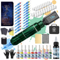 Tattoo Machine Kit POSEIDON V3 PRO LTK06 Wireless Pen with Extra 1400mAh Battery, LCD, 20 Cartridges and 6 Inks — image 14