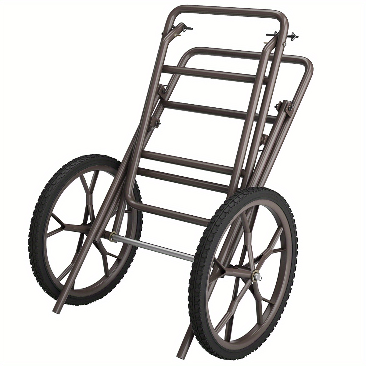 Deer Cart Folding Hunting Hauler Steel Frame 17" Wheels Utility Gear Dolly for Game & Tree Stand Transport — image 3