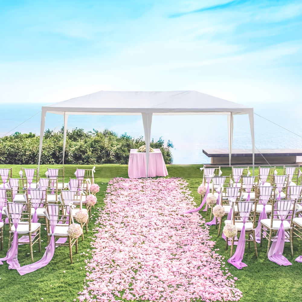 White Open-Sided Canopy Tent in 10x20ft or 10x30ft Sizes with Ropes, Stakes and No Sidewalls — image 2