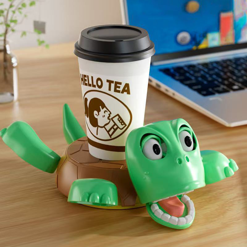 3D - printed Panicked Turtle Coaster: Insulated, for stress relief, doubles as mug base decor - V.I.P Digital Presence