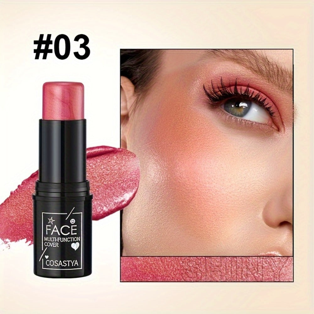 3-in-1 Makeup Stick Set 6pcs – Waterproof Blush Eye Shadow & Highlighter Stick, Long-Lasting Moisturizing Cream Formula — ima